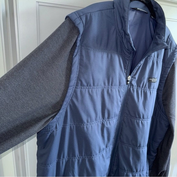 Travis Mathew Interlude Puffer Golf Vest / Jacket Sz 2XL Navy Blue - Picture 8 of 14